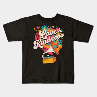 Love and Kindness - Retro Music Kids T-Shirt